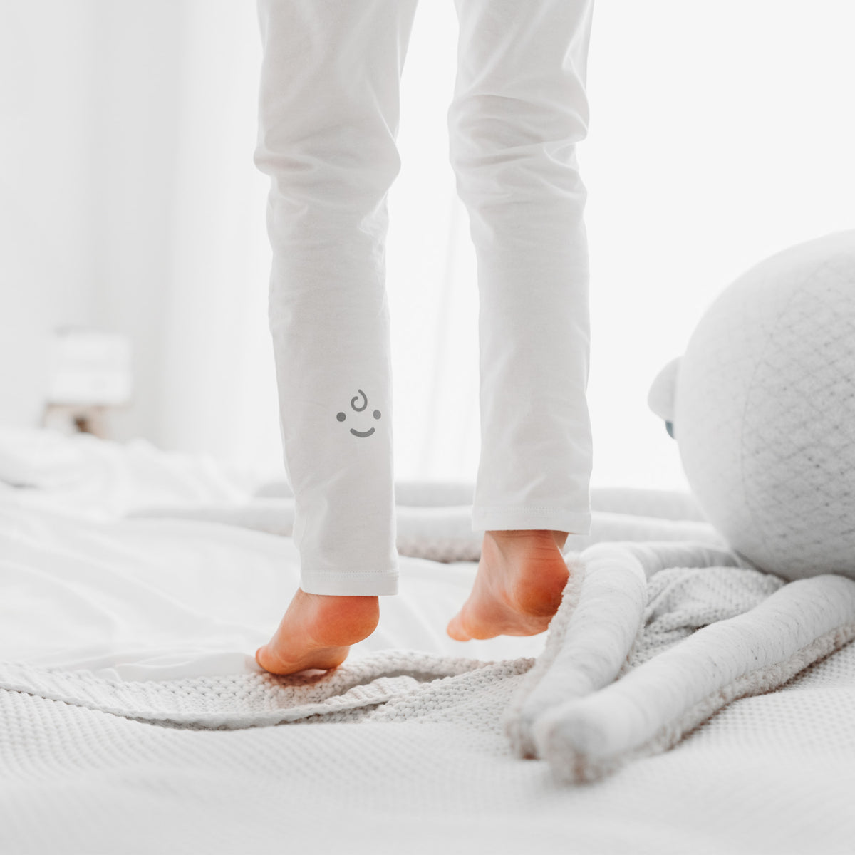 Eczema-Friendly Unisex Kids Footless Leggings